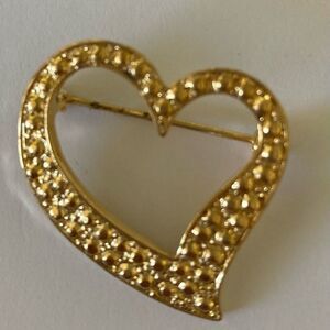 Vintage 80’s Heart Pin Brooch